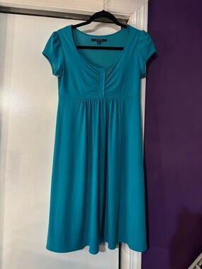 Chadwicks Teal Scoop-Neck Midi Dress